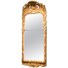 Excellent Gilded Swedish Rococo Mirror