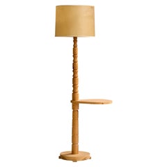 Leif Hällstrand, Floor Lamp, Pine, Parchment Paper, Sweden, 1983