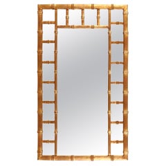 Faux Bamboo Mirror