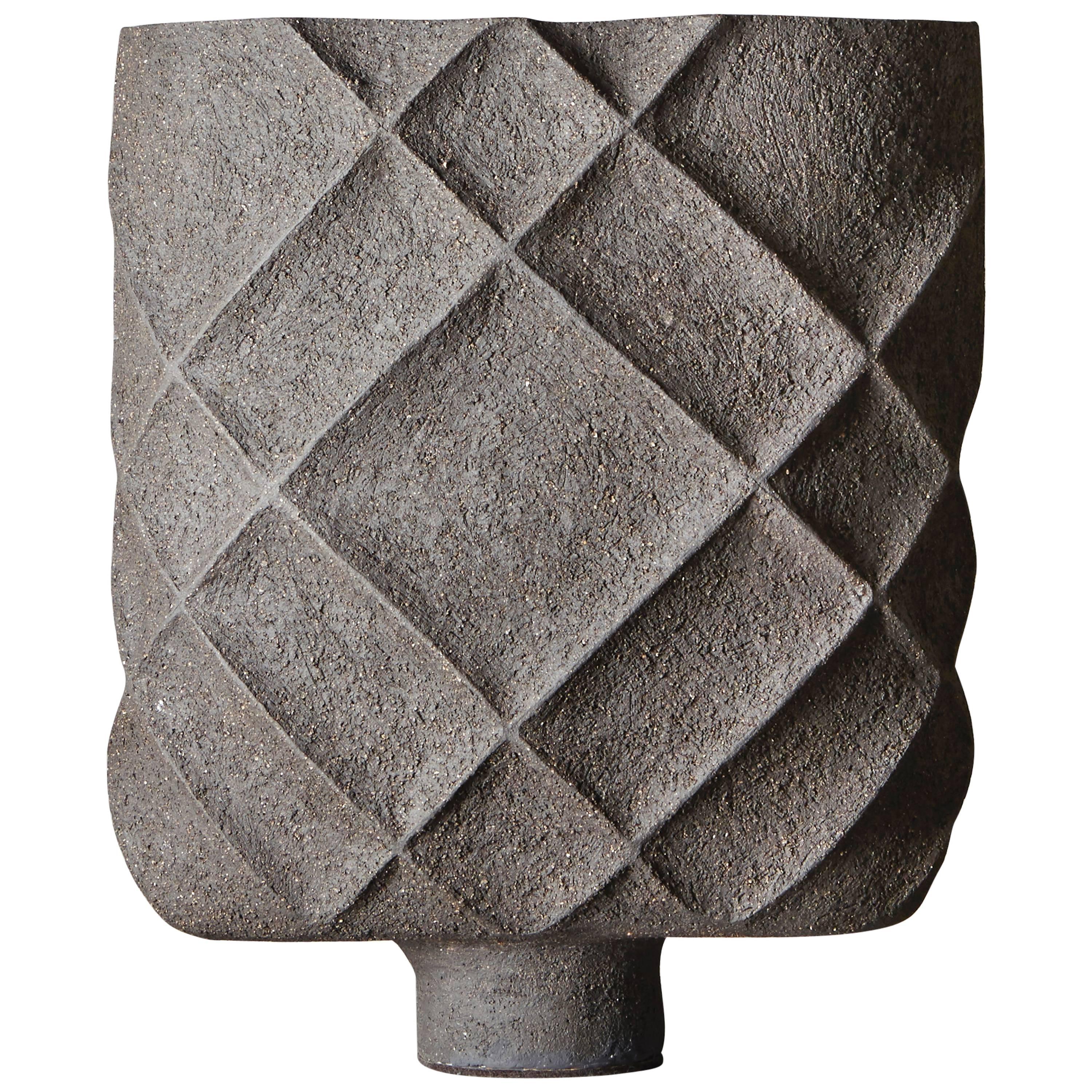Sculpted Sandstone Table Lamp by Isabelle Sicart, 2015 For Sale
