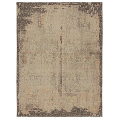 Rug & Kilim's abstrakter Teppich in Beige und Grau mit All-Over-Muster
