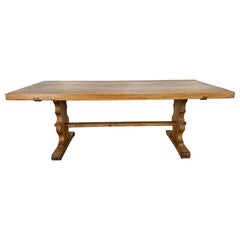 Antique 19th Century Italian Trestle Style Table