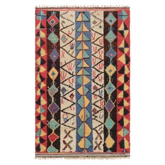 Vintage Moroccan Rug with Colorful Geometric Patterns - Rug & Kilim