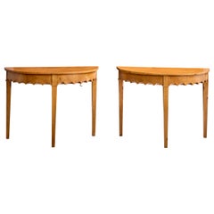 Swedish Maker, Console Tables, Birch, Sweden, 19th Century