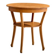 Tavolino svedese di design, Oak, Svezia, anni '1910