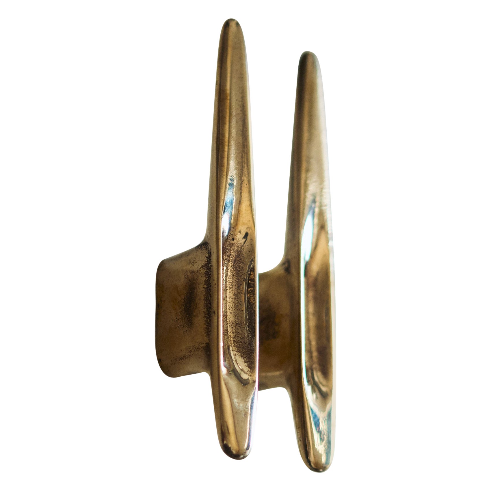 BARBERA Mini poignée d'armoire Unaipon Bronze massif en vente
