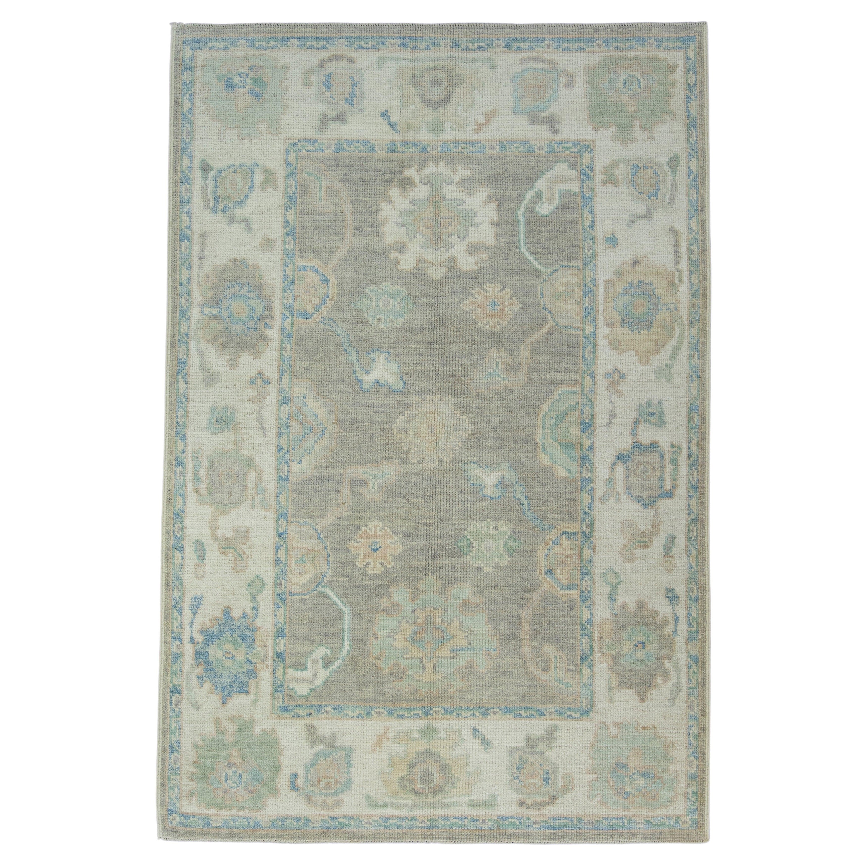 Turkish Oushak Rug 4' x 5'11" #17896