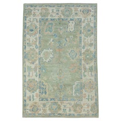 Tappeto Oushak turco 3'11" x 5'11" #17763