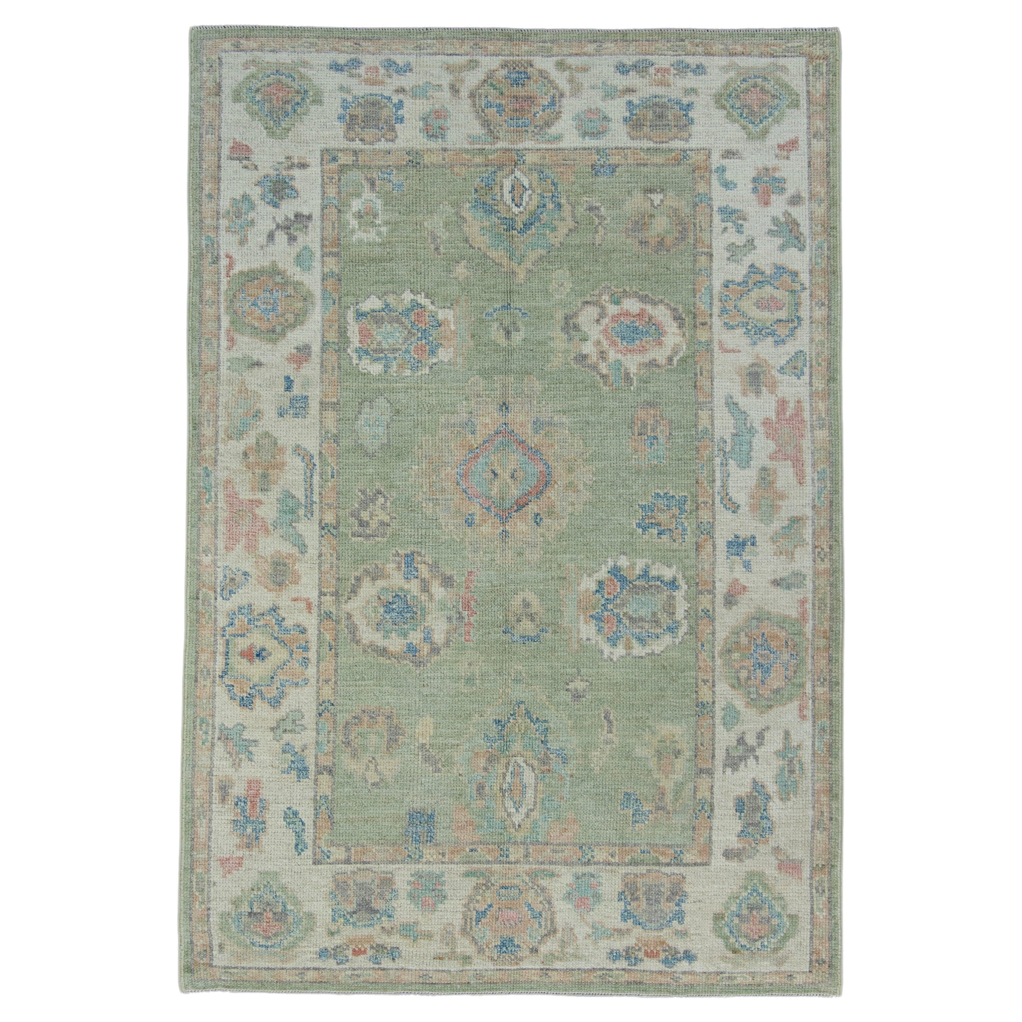 Turkish Oushak Rug 4' x 5'10" #17892