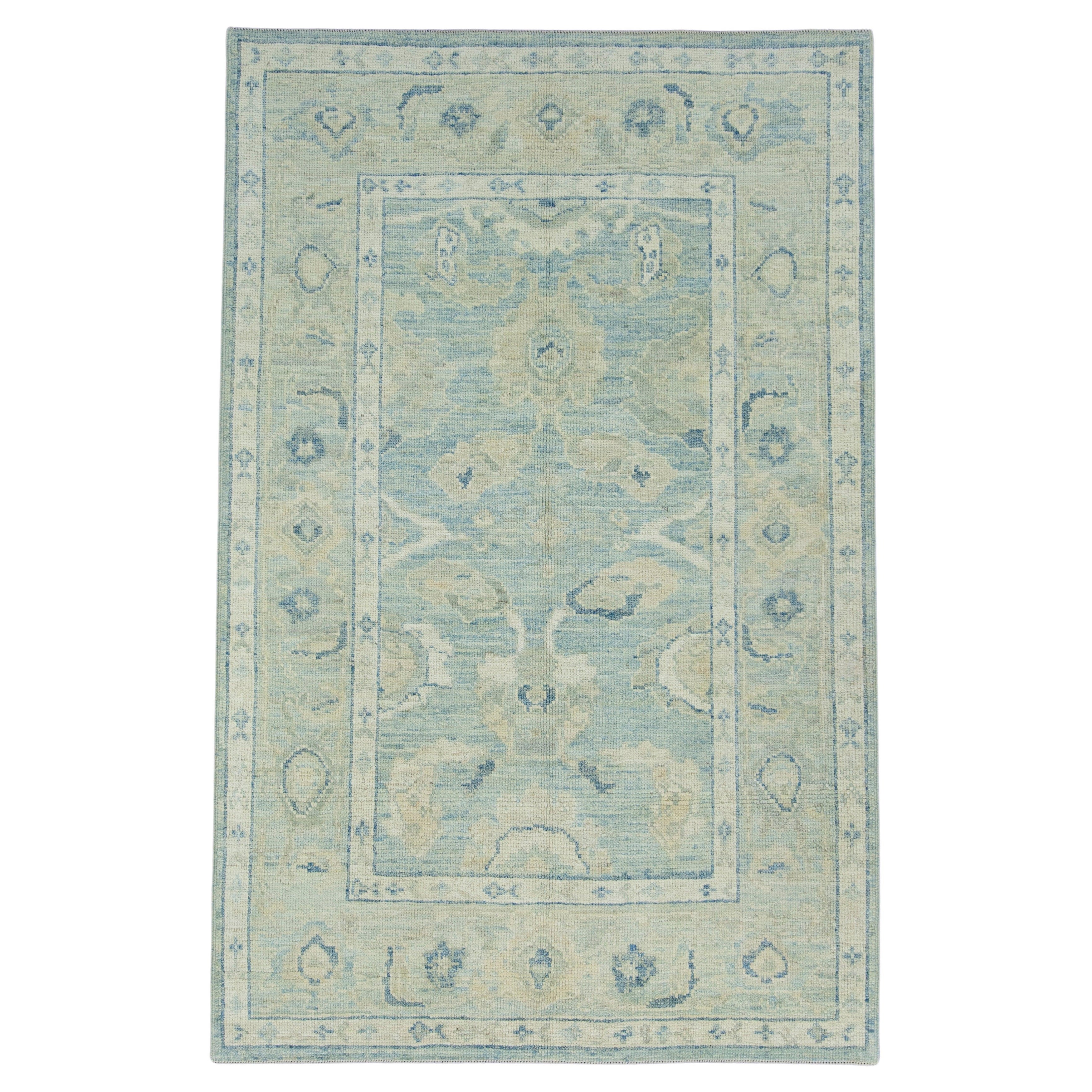 Tappeto Oushak turco 4'1" x 6'5" #17756