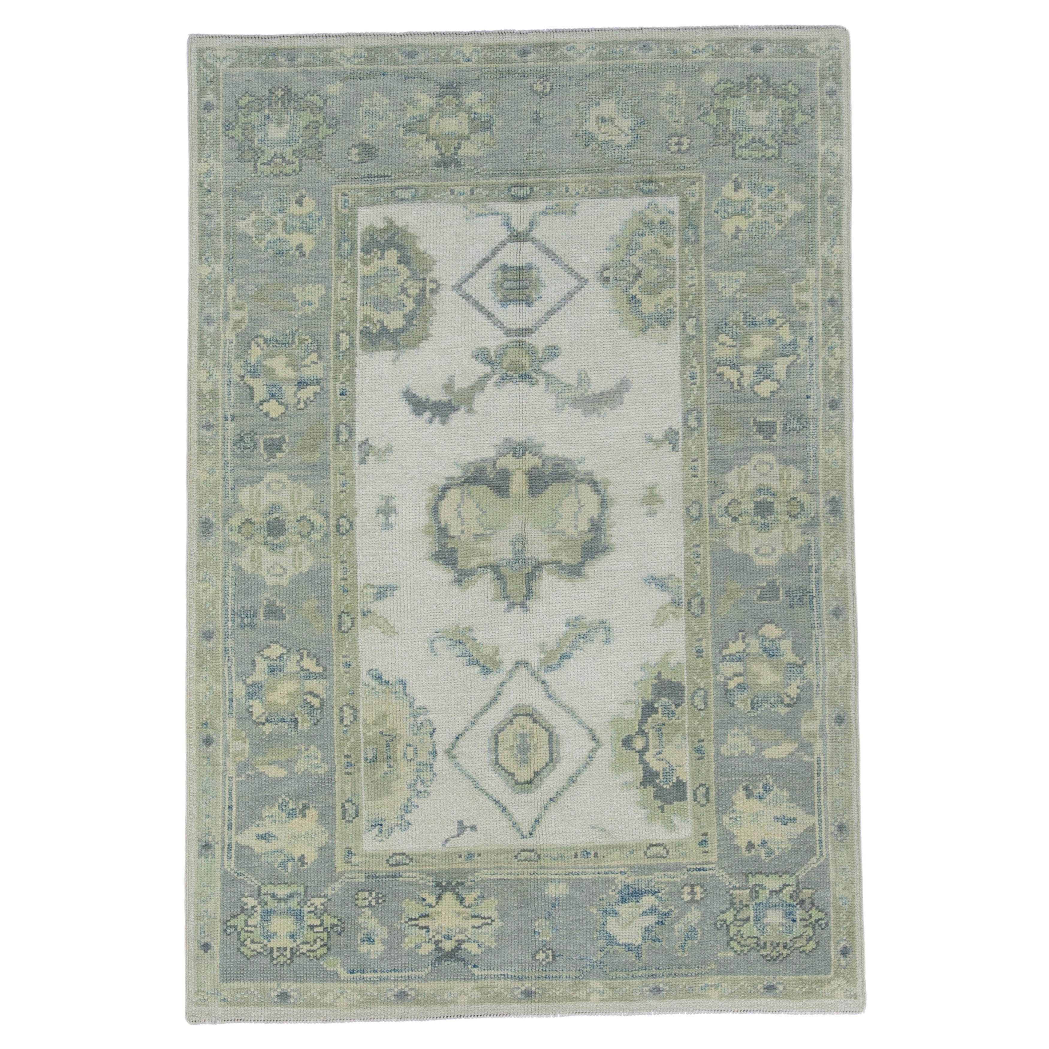 Tappeto Oushak turco 3'8" x 5'4" #17180
