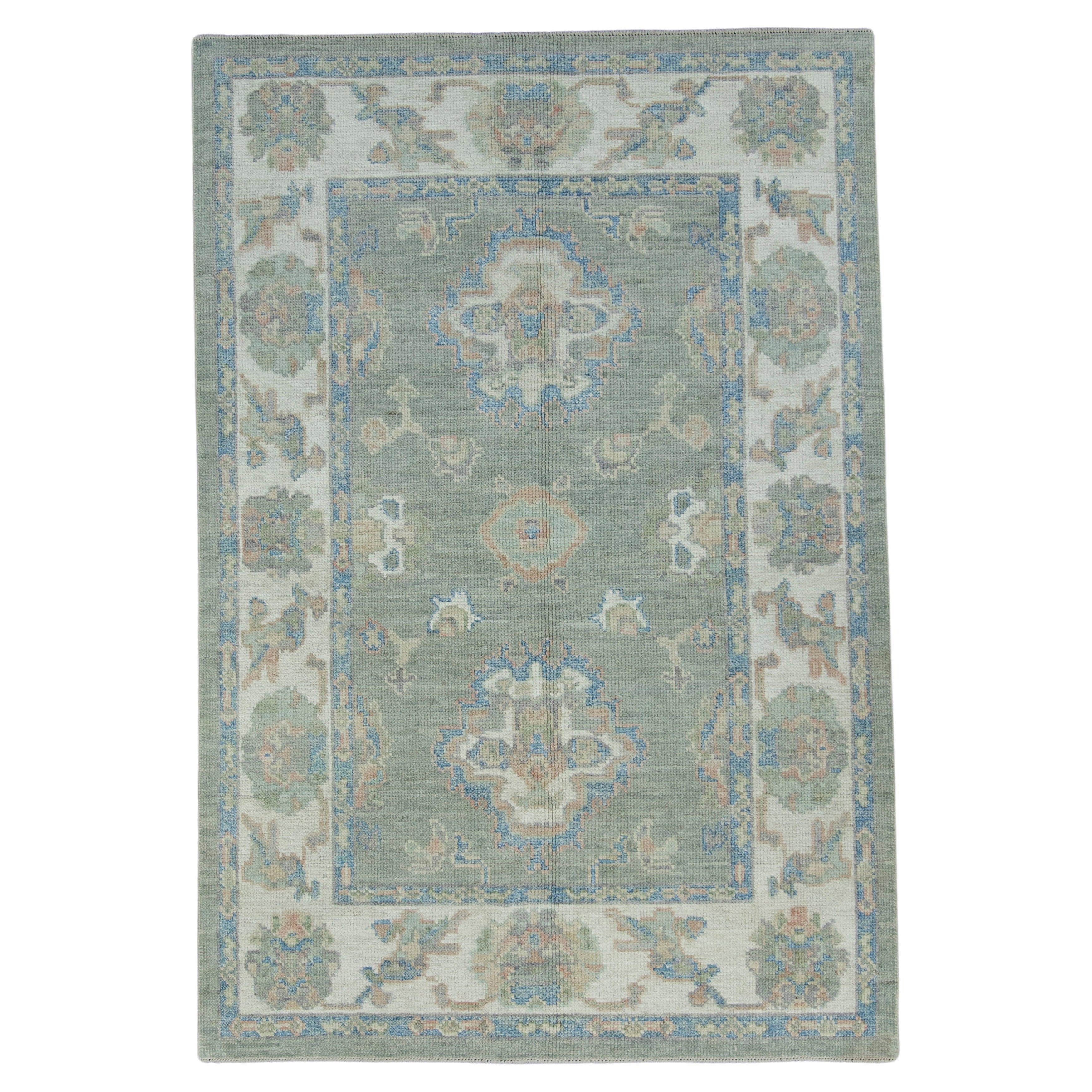 Turkish Oushak Rug 4' x 5'11" #17843