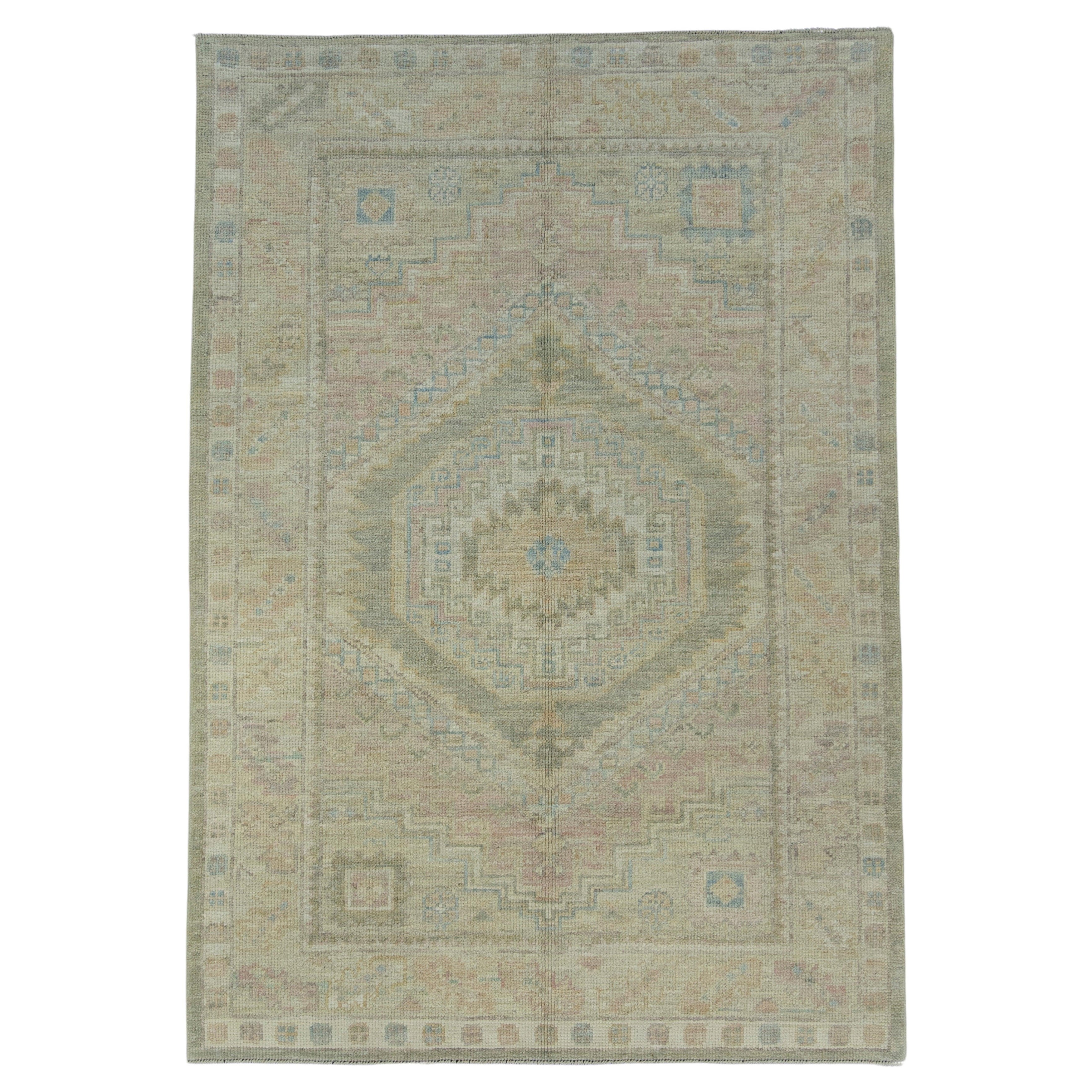 Tappeto Oushak turco 4' x 5'10" #17542