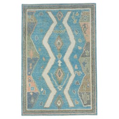 Turkish Oushak Rug 3'11" x 5'11" #17155