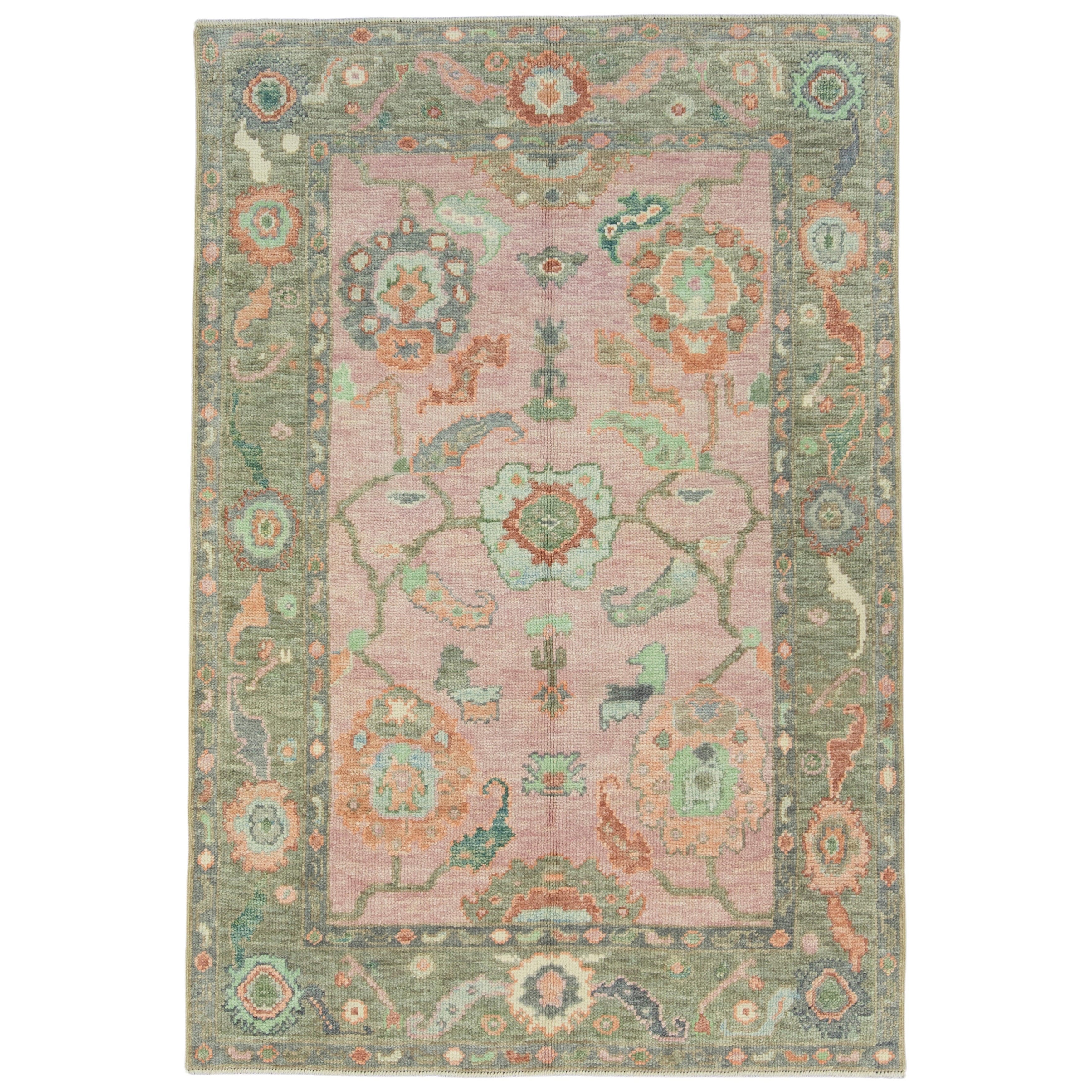 Türkischer Oushak-Teppich 4' x 5'10" #17154