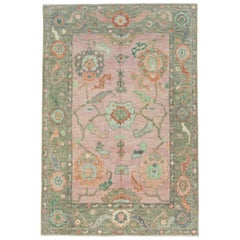Türkischer Oushak-Teppich 4' x 5'10" #17154