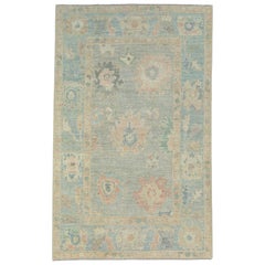 Turkish Oushak Rug 3'11" x 6'4" #17361