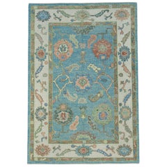Türkischer Oushak-Teppich 4'1" x 6' #17065