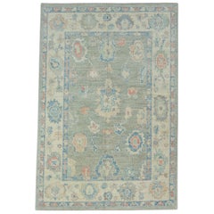 Tappeto Oushak turco 4'1" x 6'1" #17742