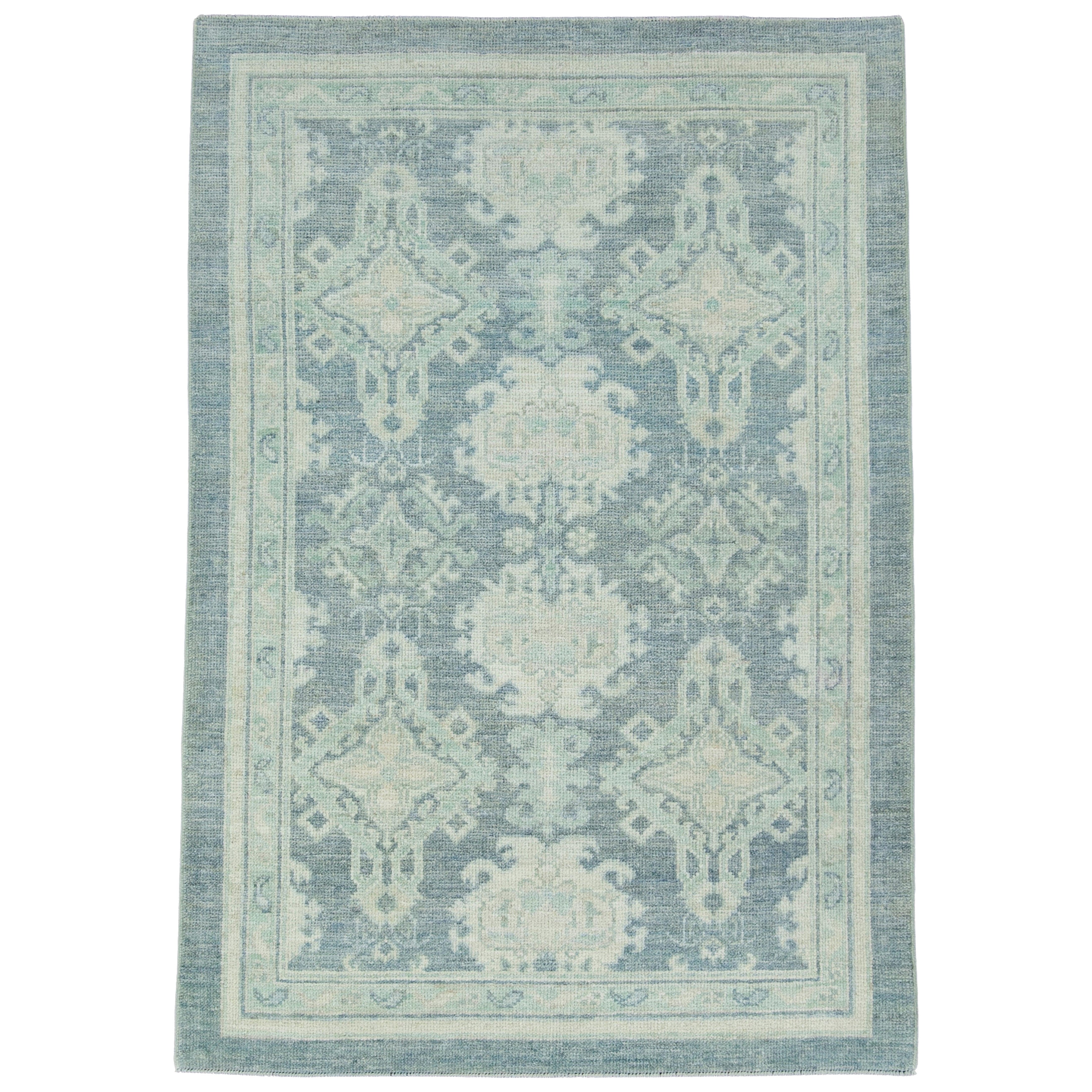 Turkish Oushak Rug 4'1" x 5'10" #17476