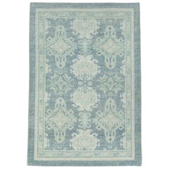Turkish Oushak Rug 4'1" x 5'10" #17476
