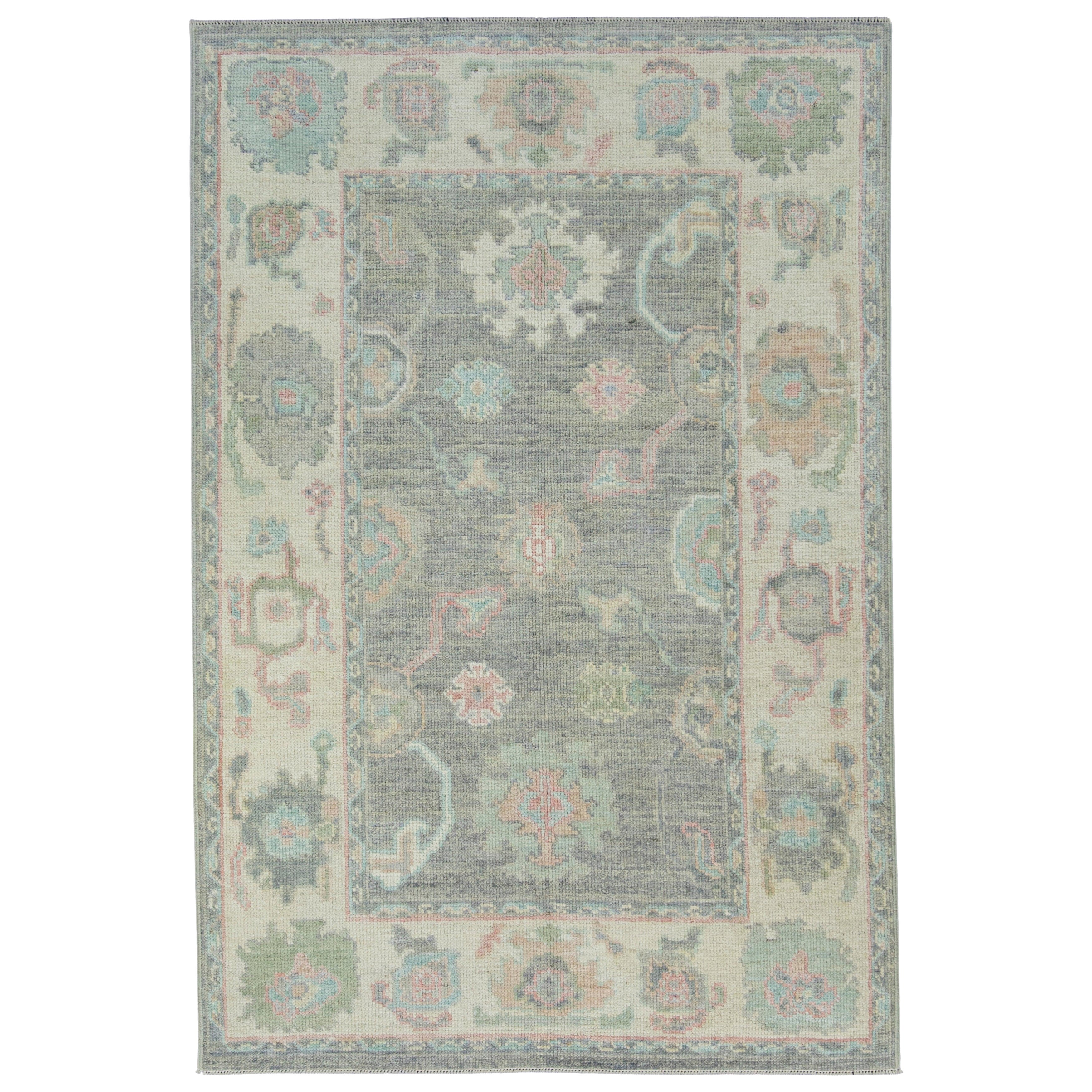 Türkischer Oushak-Teppich 4' x 6' #17873