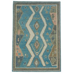 Turkish Oushak Rug 4' x 5'9" #17153