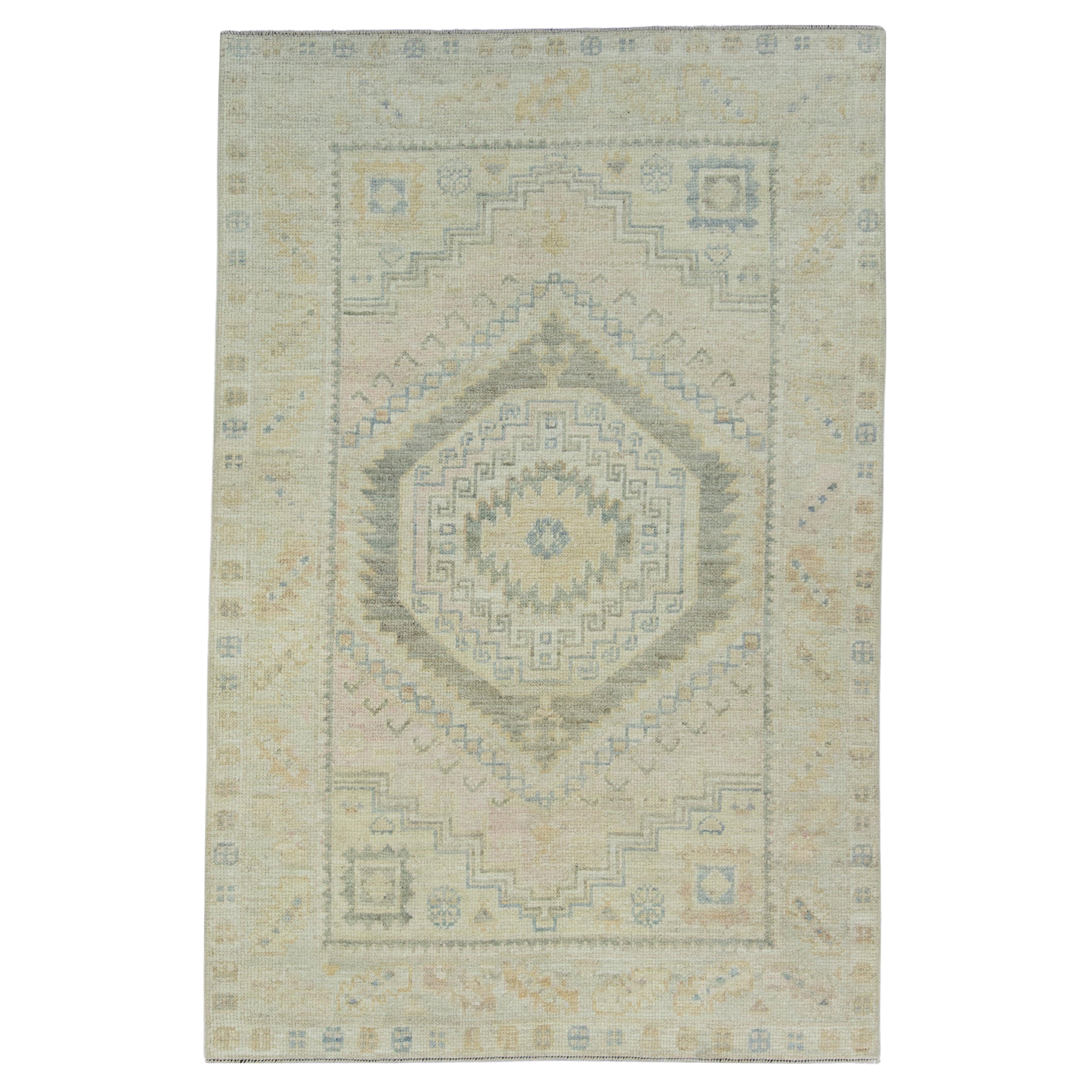 Tappeto Oushak turco 3'10" x 5'11" #17260