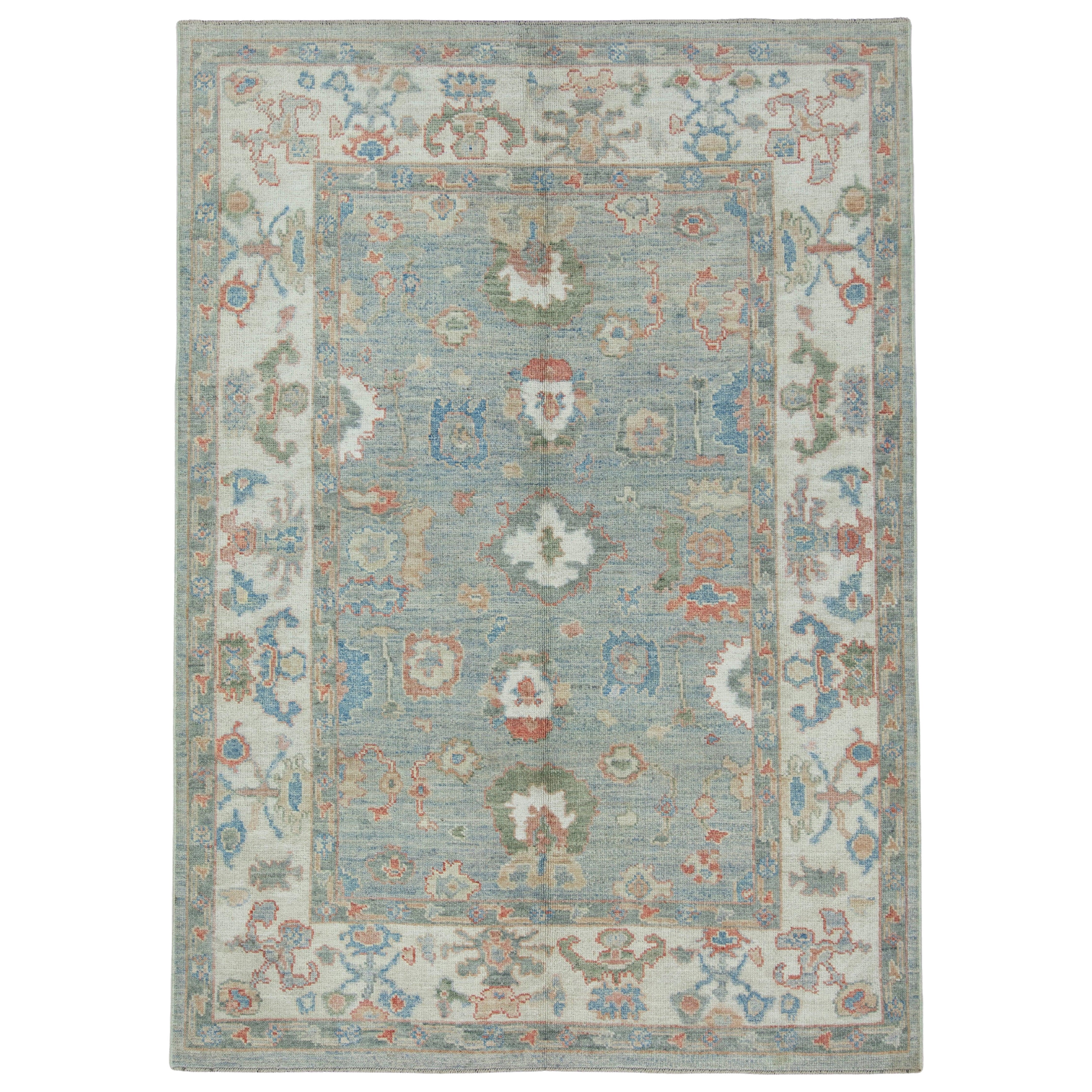 Turkish Oushak Rug 6'2" x 8'8" #17789