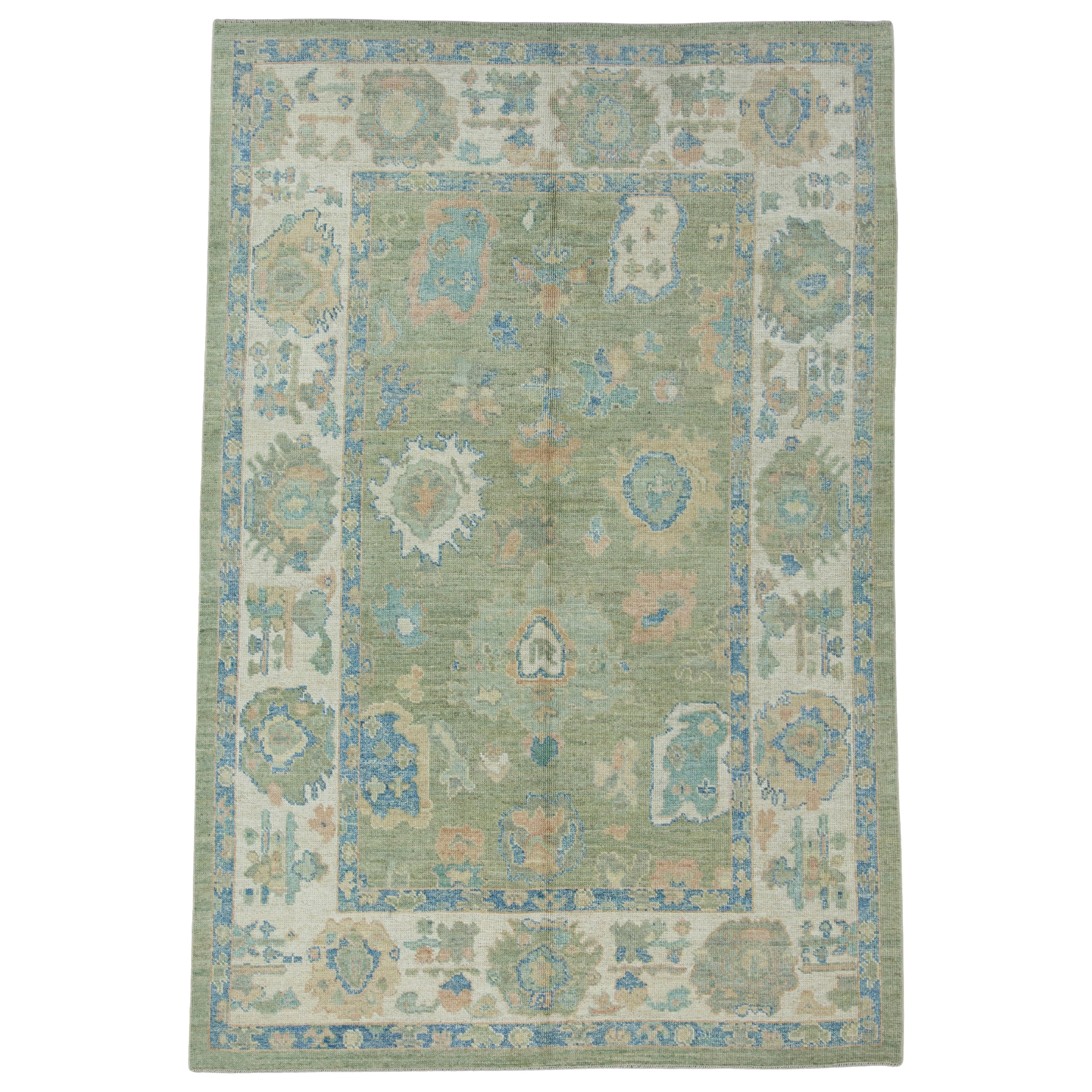Turkish Oushak Rug 6' x 9' #17874