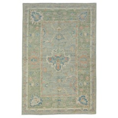 Turkish Oushak Rug 3'10" x 5'9" #17827