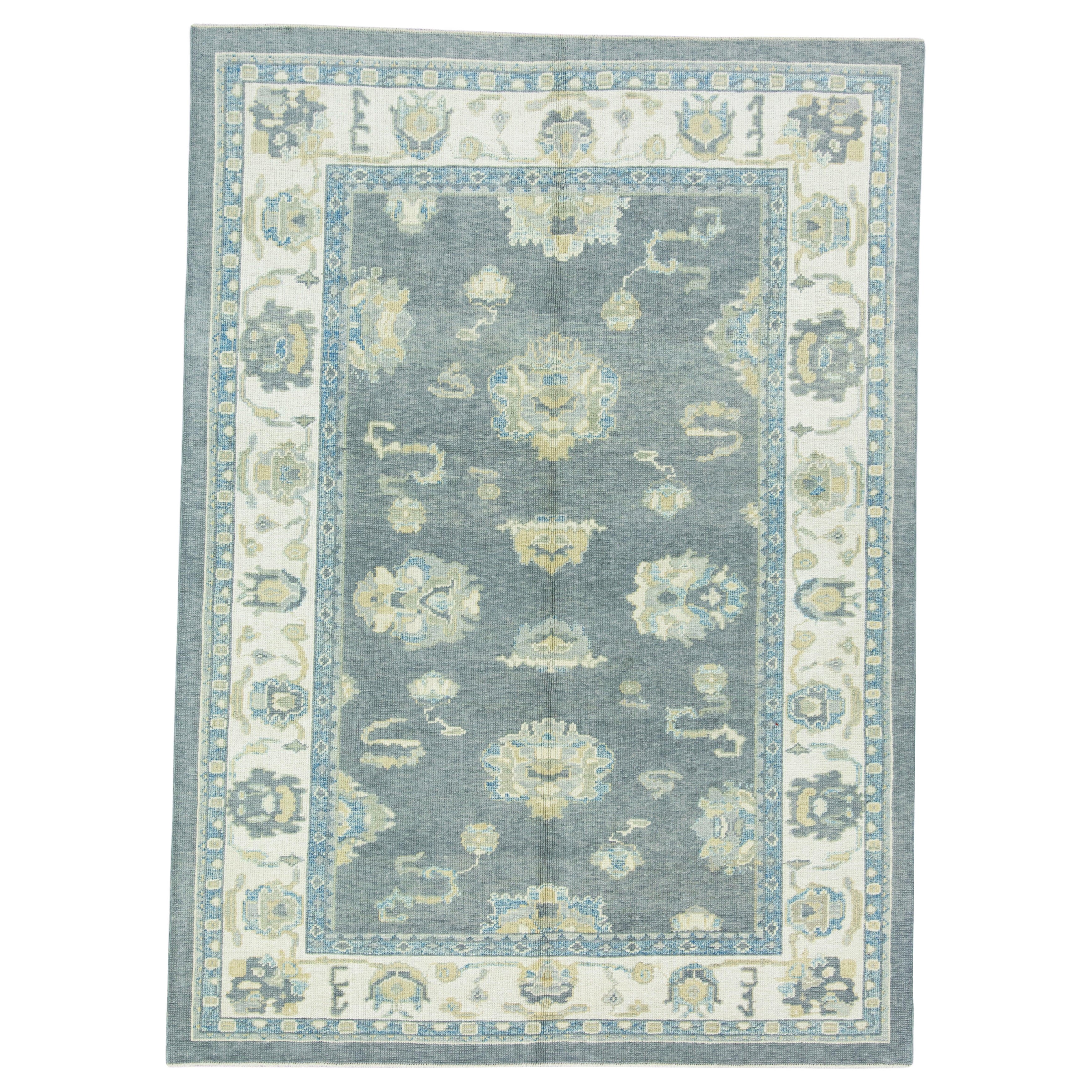 Turkish Oushak Rug 6'1" x 8'6" #17106