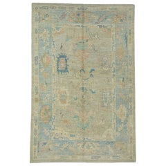 Turkish Oushak Rug 6'2" x 9'4" #17259