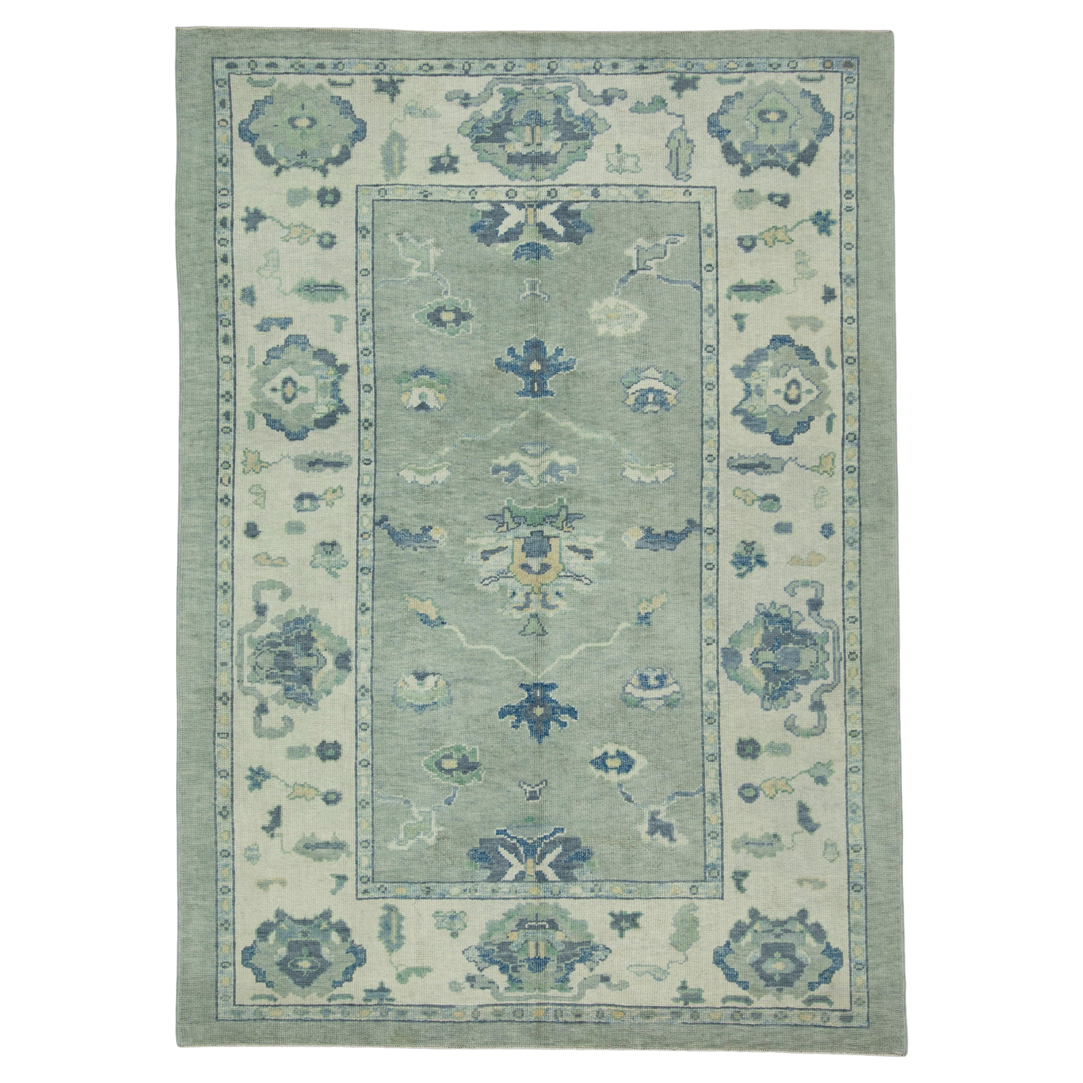 Turkish Oushak Rug 6'3" x 8'10" #17640