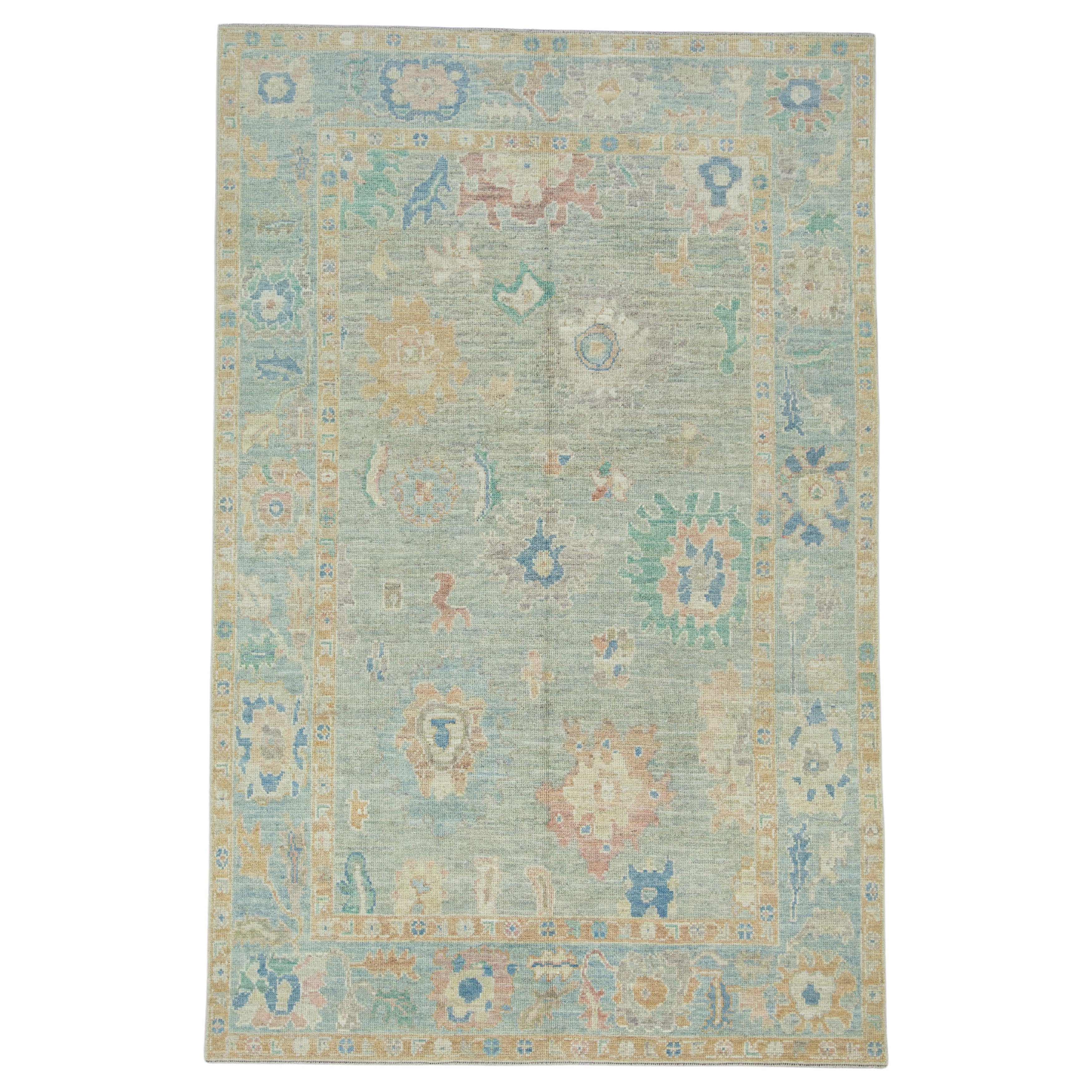 Türkischer Oushak-Teppich 5'9" x 8'10" #17349
