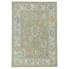 Turkish Oushak Rug 6'2" x 8'11" #17862