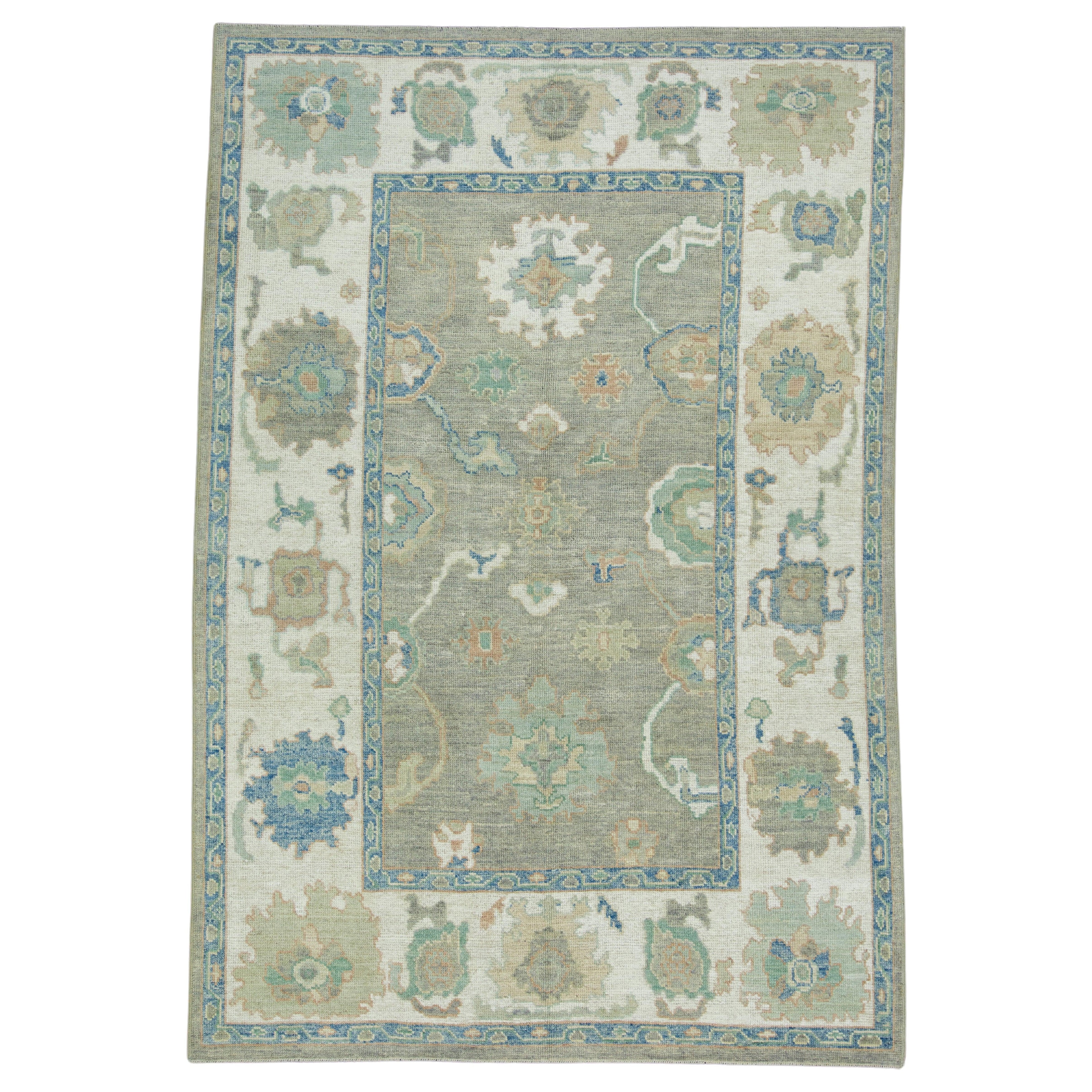 Turkish Oushak Rug 6'3" x 9'2" #17860
