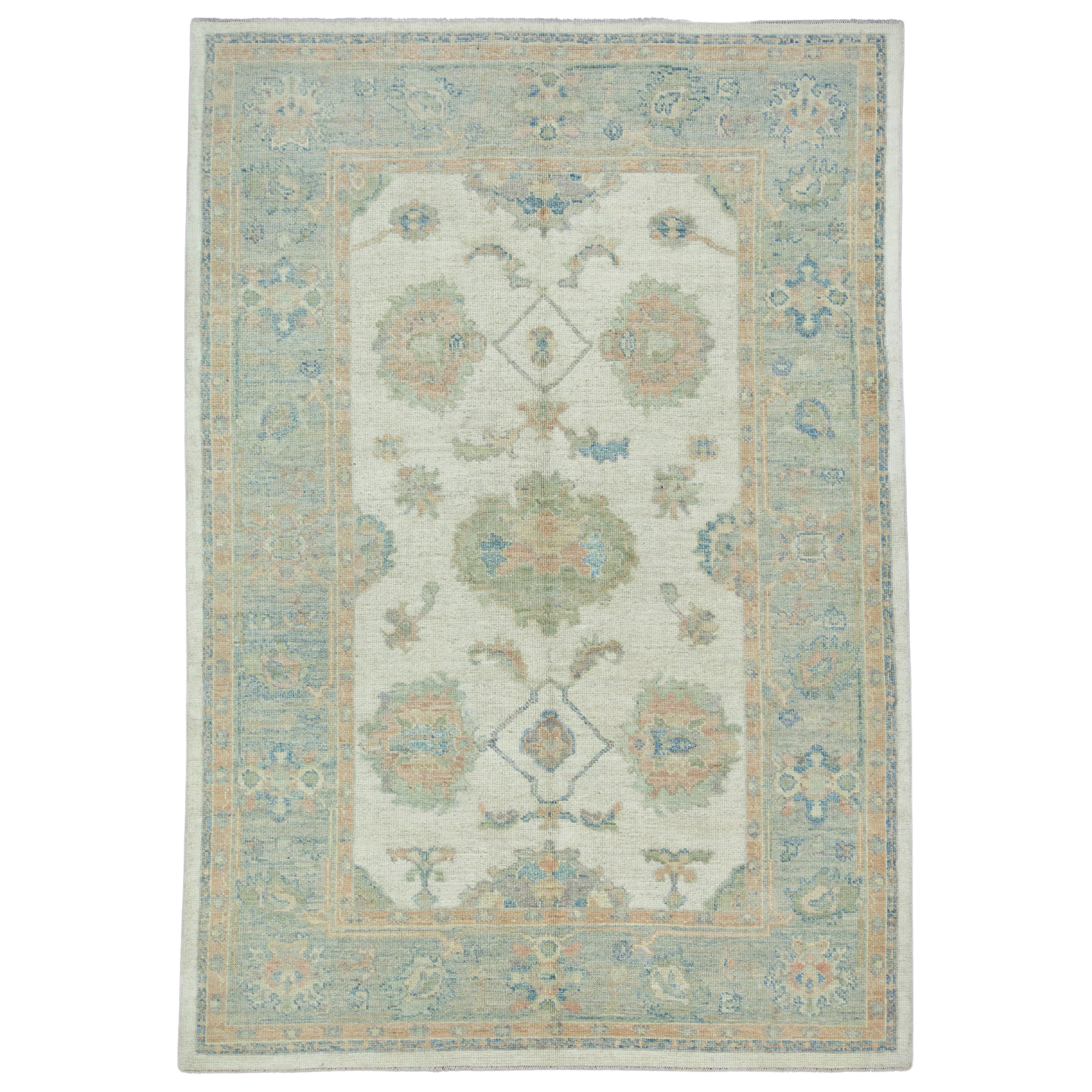 Turkish Oushak Rug 6'4" x 9'2" #17760