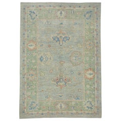 Turkish Oushak Rug 6'11" x 8'9" #17740