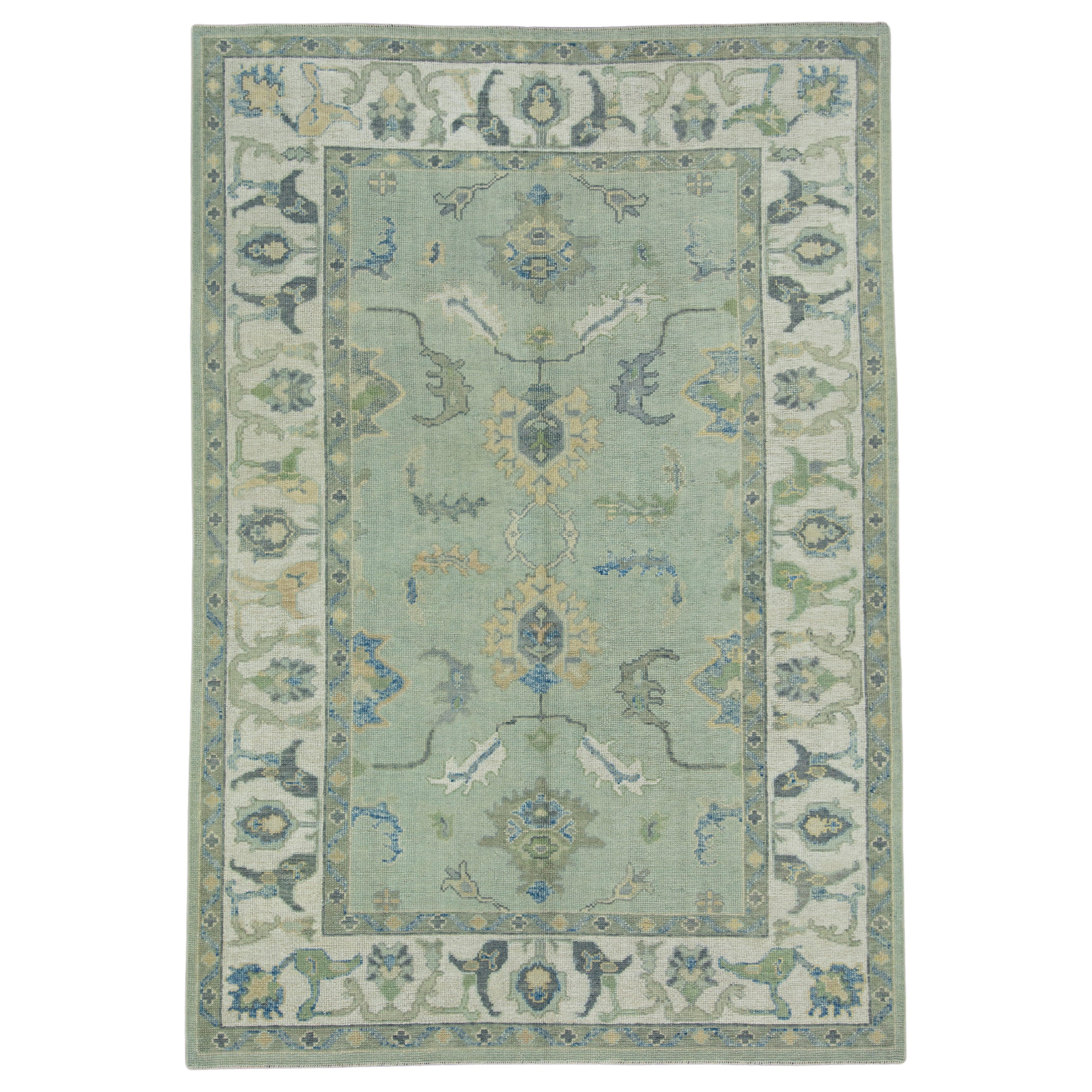 Turkish Oushak Rug 6'1" x 8'11" #17113