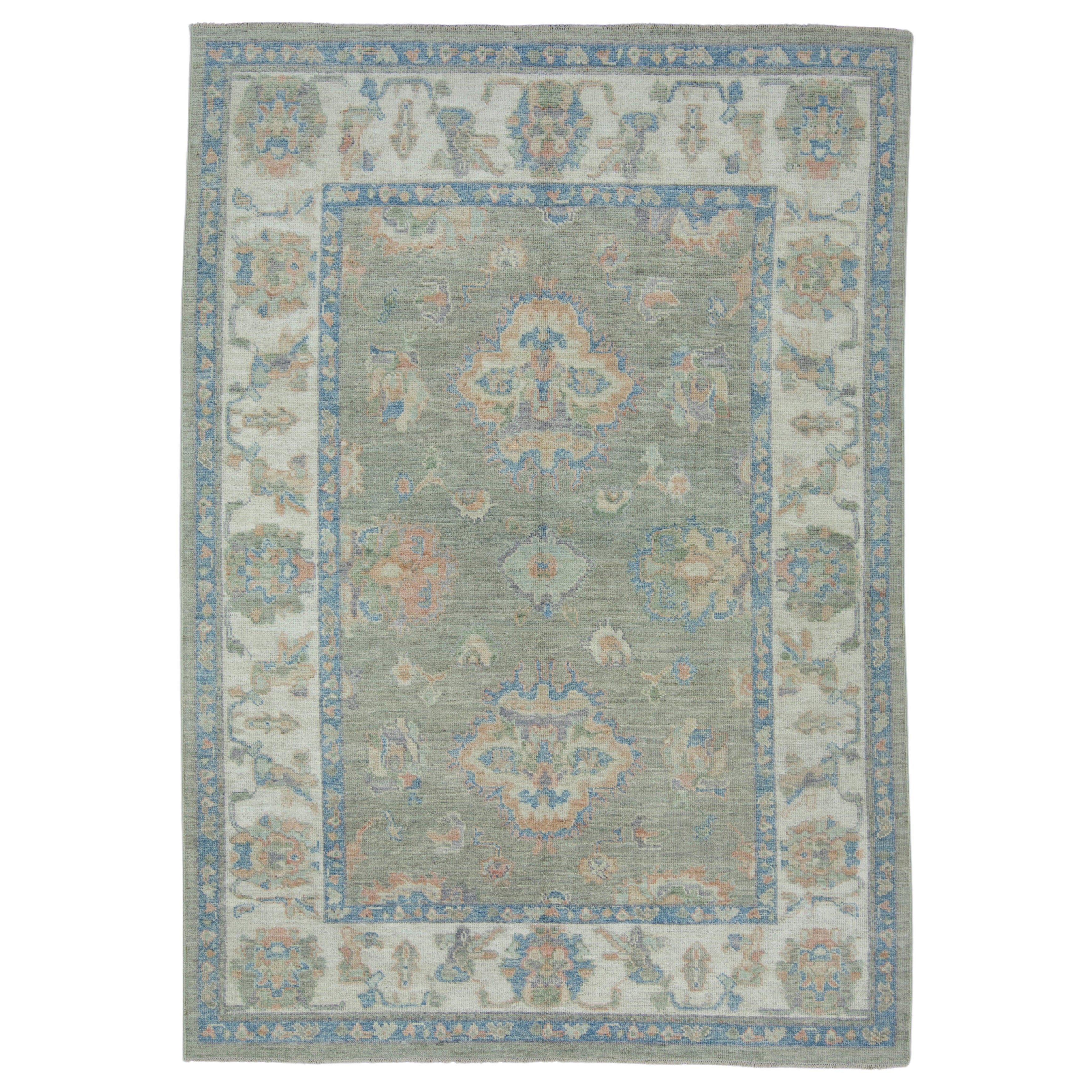 Turkish Oushak Rug 6'11" x 9'9" #17856