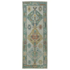 Türkischer Oushak-Teppich 3'8" x 9'10" #17400