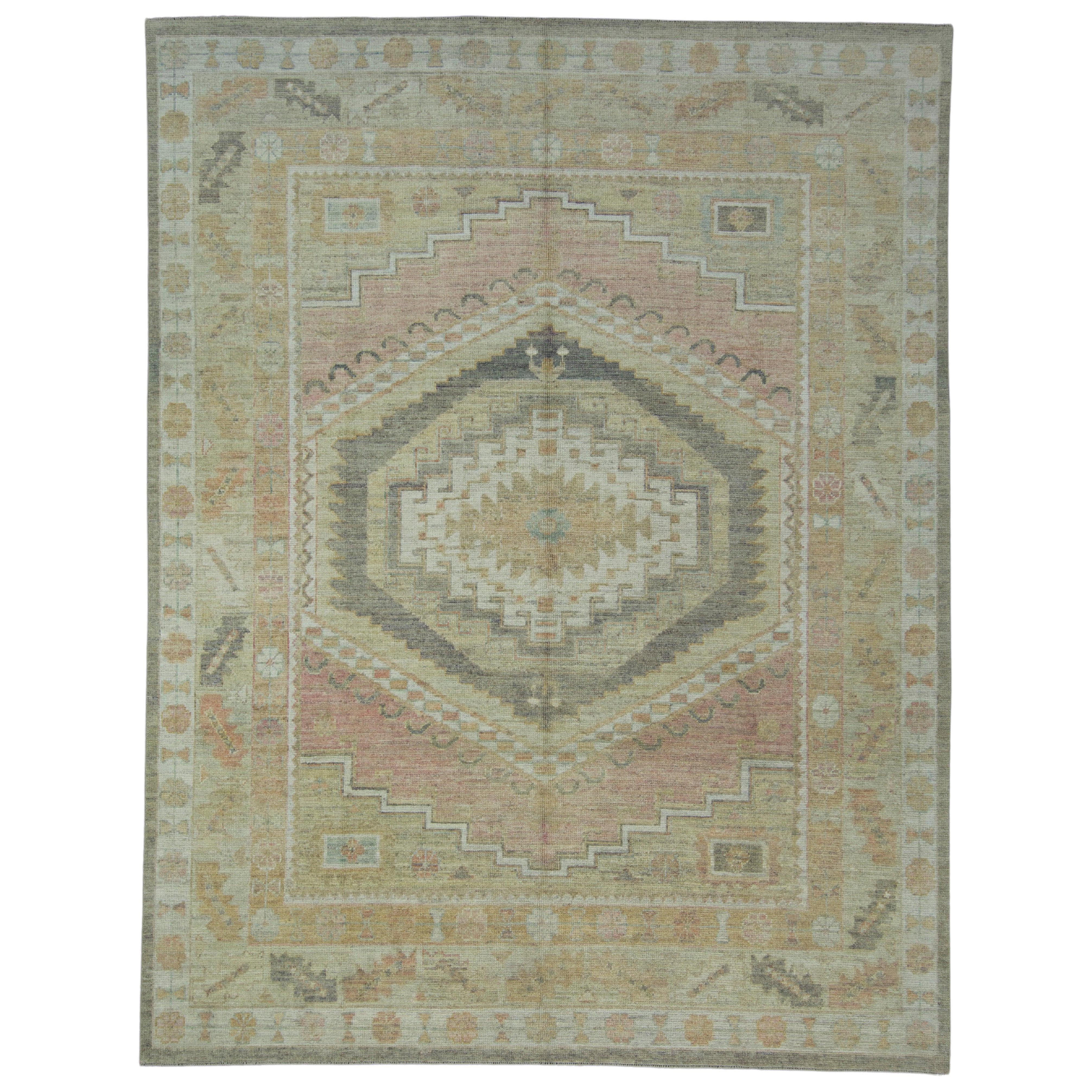 Tappeto Oushak turco 7'11" x 10'2" #17364