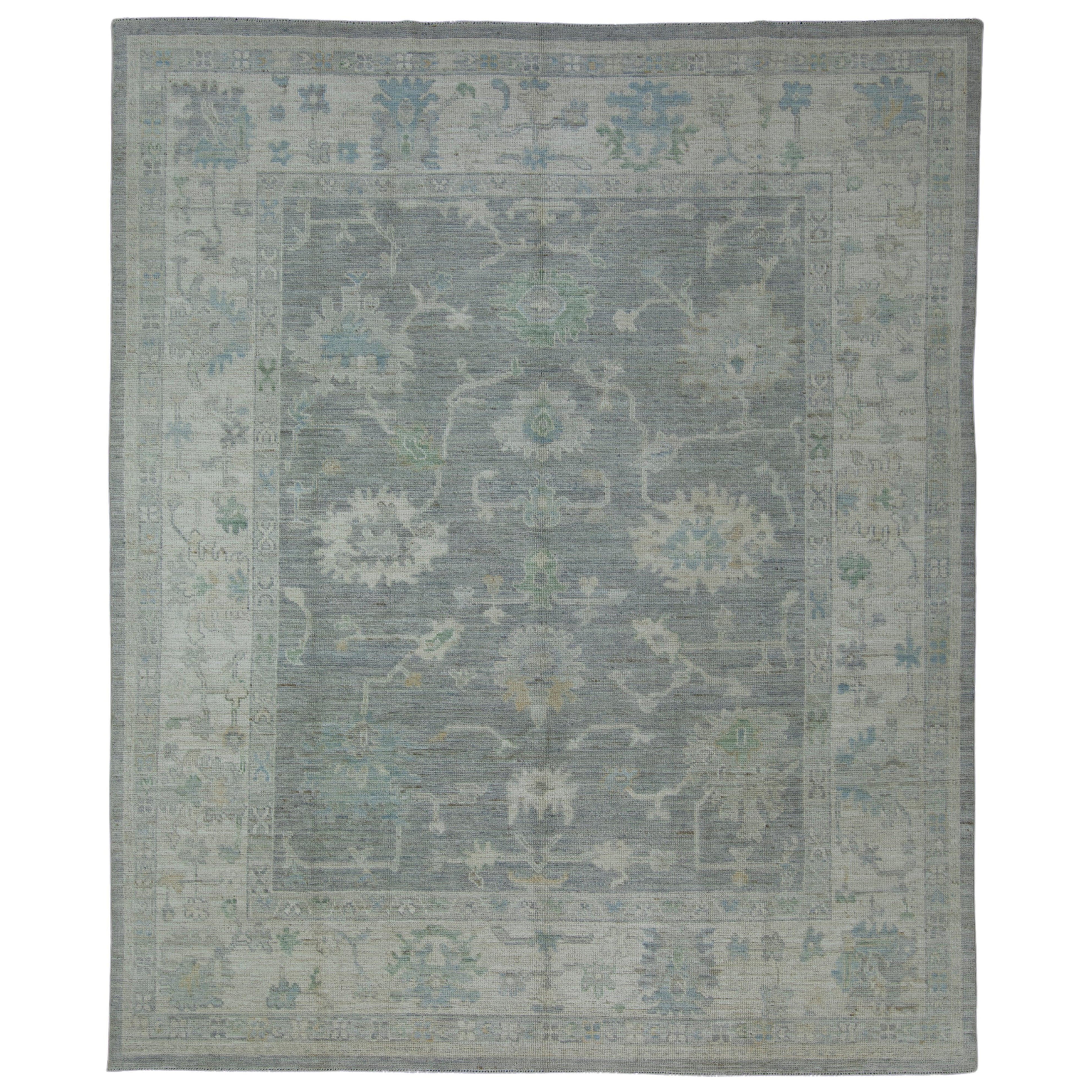 Tappeto Oushak tessuto a mano 8'3" x 9'1" #17428