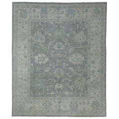 Tappeto Oushak tessuto a mano 8'3" x 9'1" #17428
