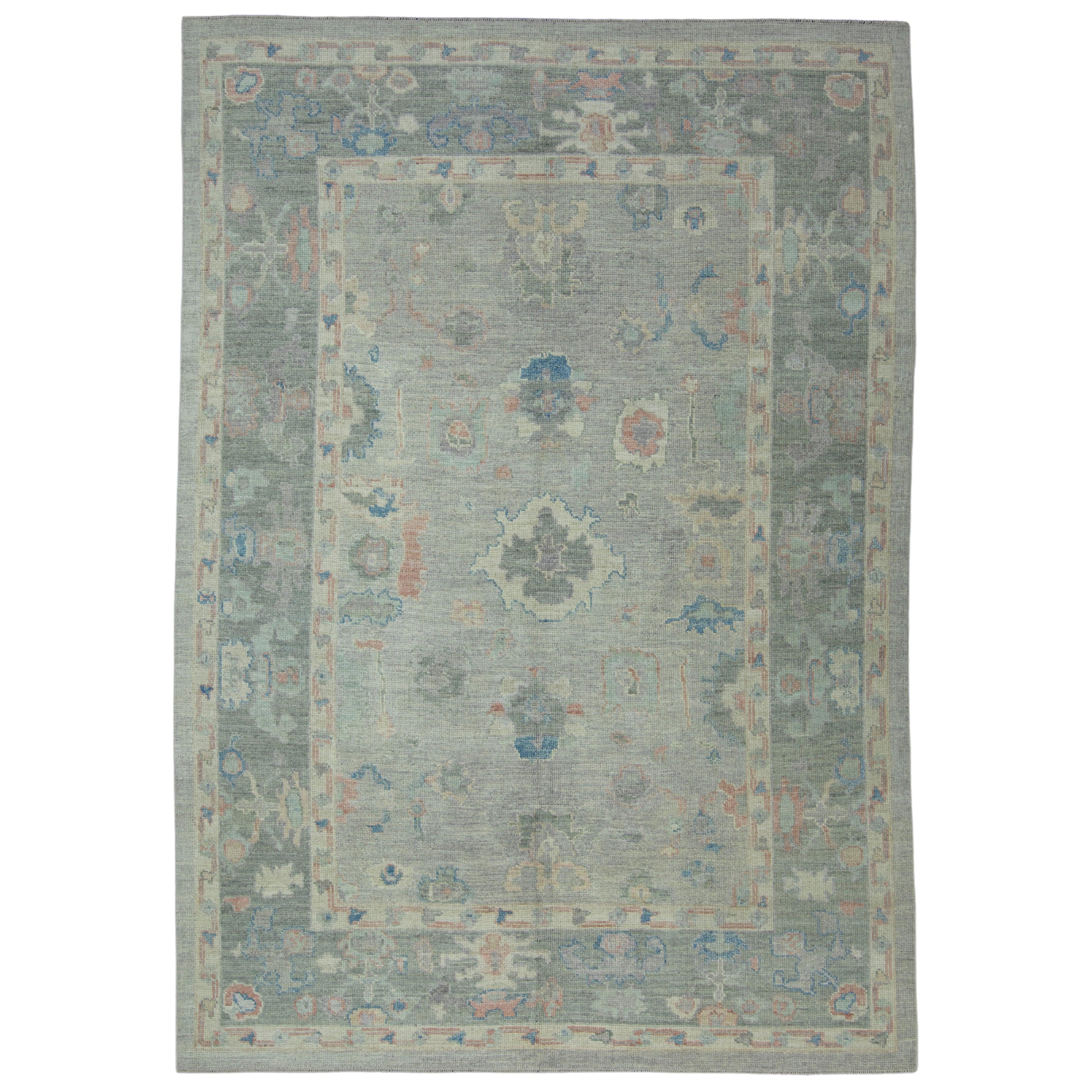 Tappeto Oushak turco 7'1" x 10'2" #17753