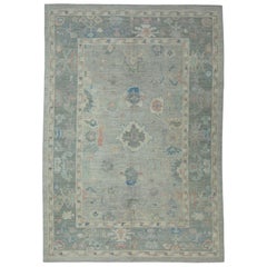 Tappeto Oushak turco 7'1" x 10'2" #17753