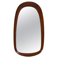 Mid-Century Teak Wall Mirrors with Crystal Glass by Glas & Trä, Sweden, 1950s