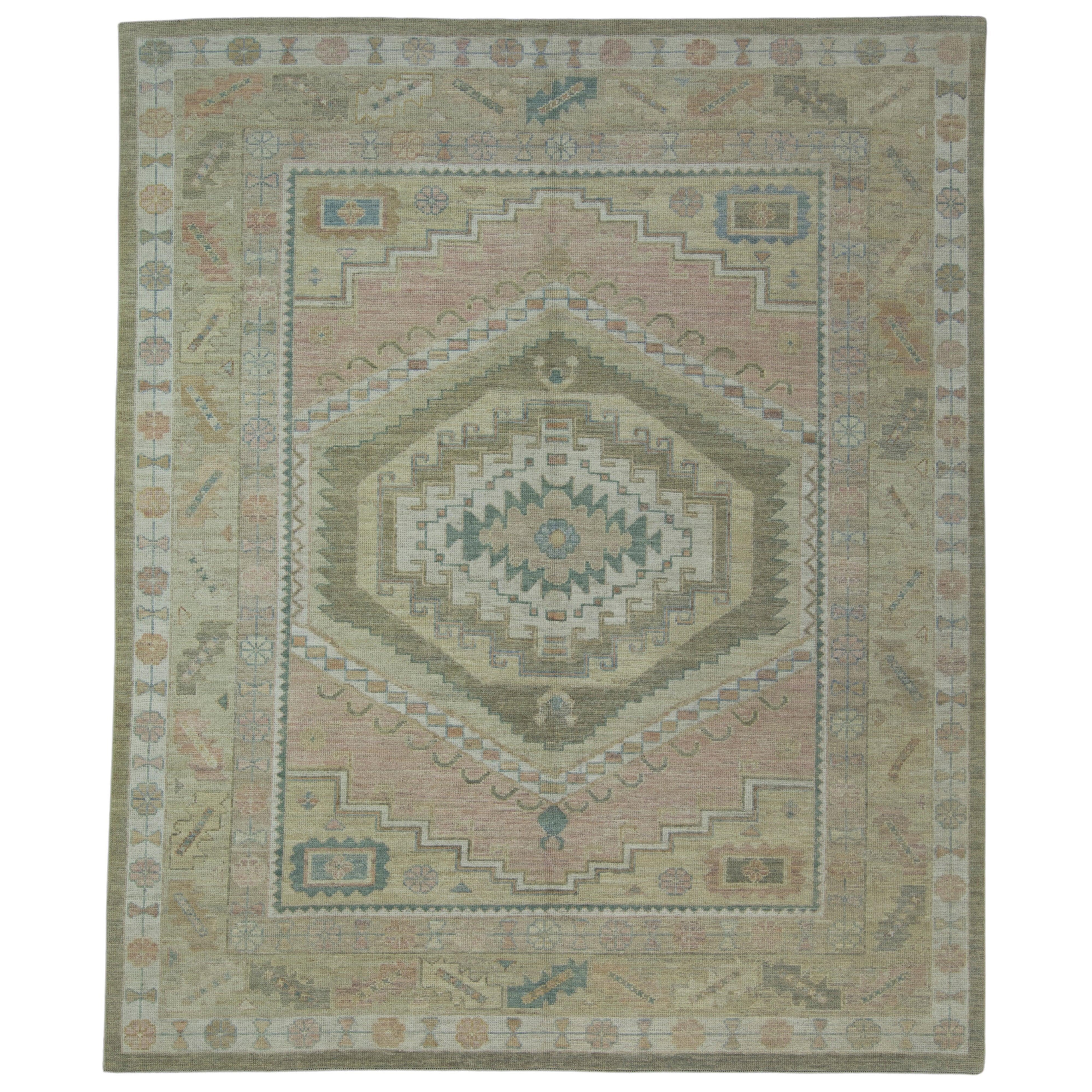 Tappeto Oushak turco 8'1" x 9'8" #17245