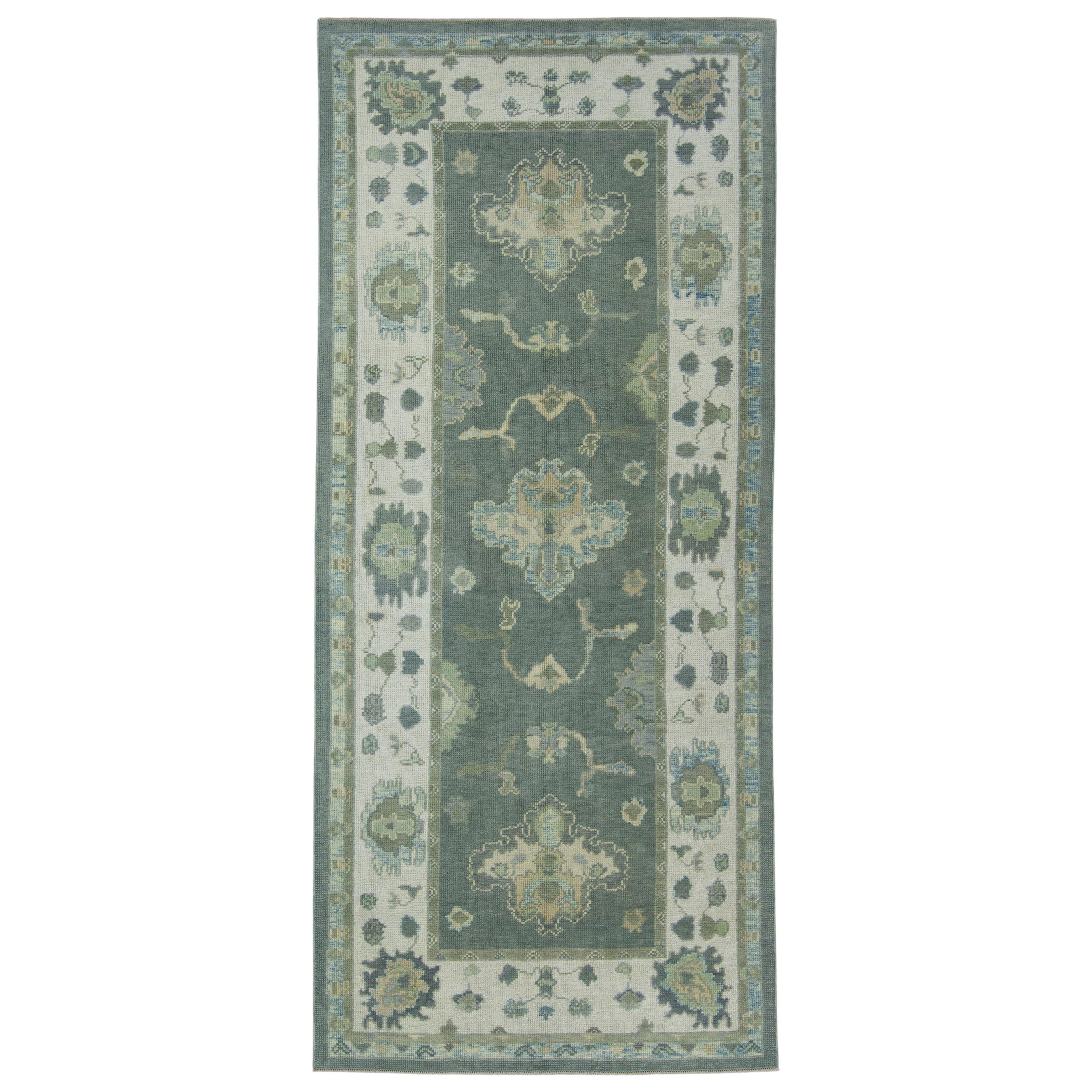 Tappeto Oushak turco 4'2" x 9'7" #17167